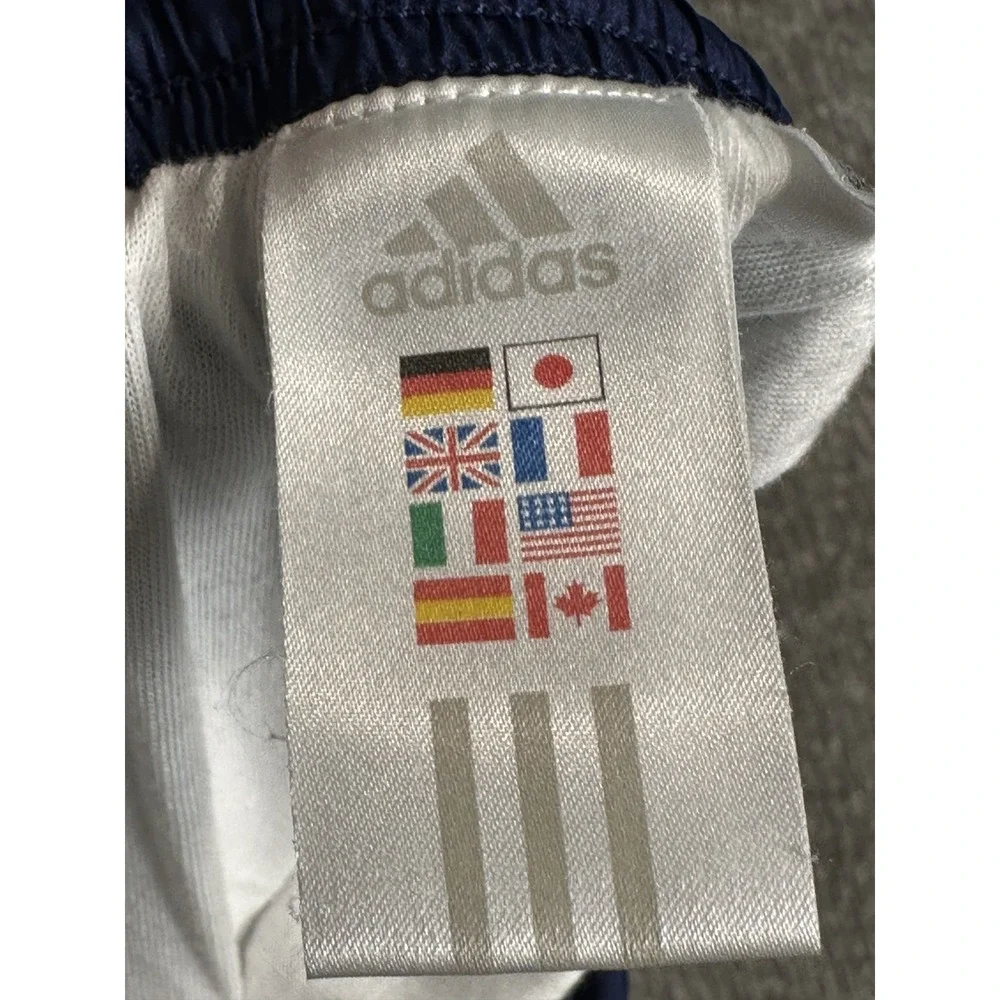 ADIDAS adiZERO Blue 3 Stripe Athletic Track Sweat Pants M AGC002